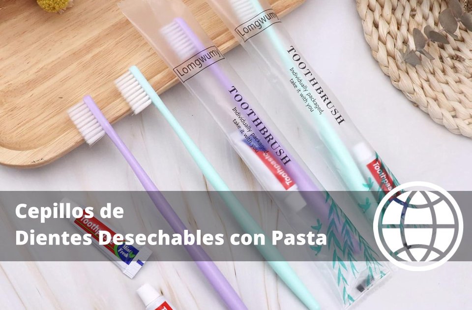 Cepillos de Dientes Desechables con Pasta