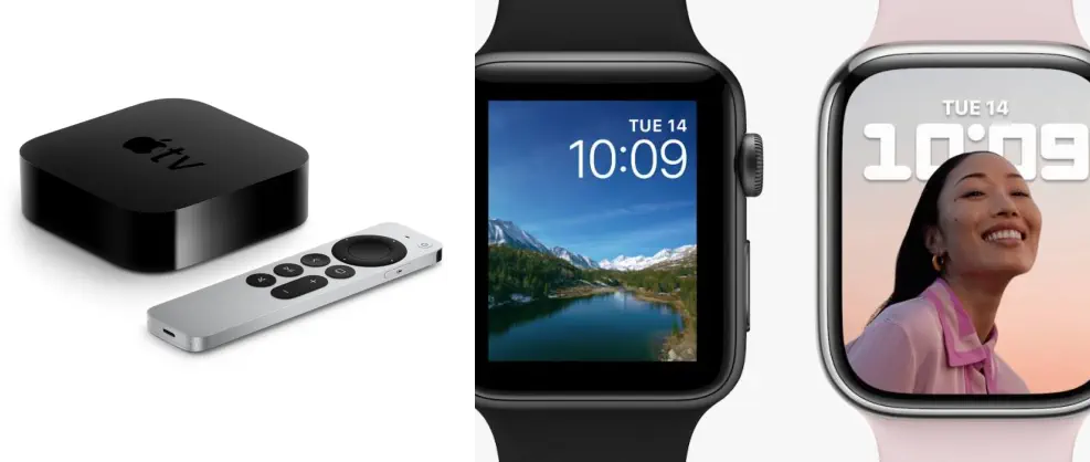 Apple tv y Apple Watch 7 ios